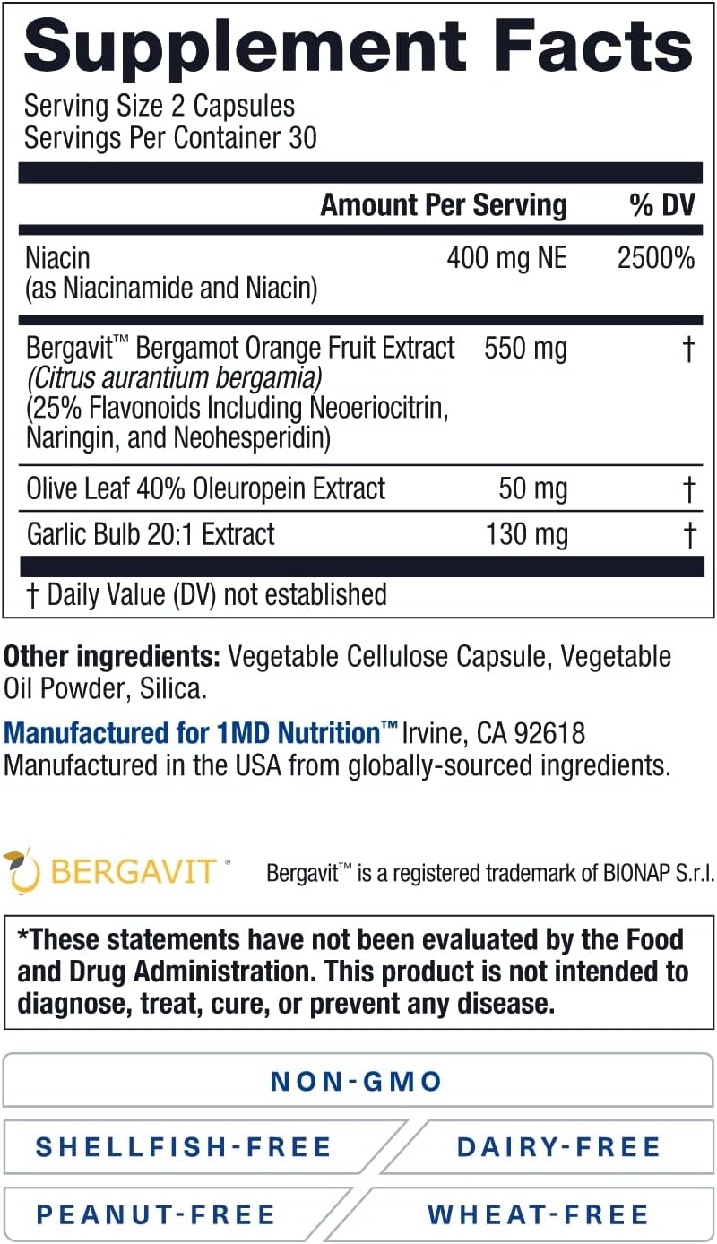 CholestMD Supplement Facts Label